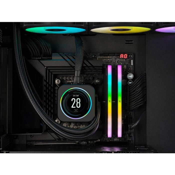 Mémoire RAM Corsair VENGEANCE RGB CMH32GX5M2B6000C38 32 GB DDR5 SDRAM DDR5 6000 MHz Mémoire RAM Corsair VENGEANCE RGB CMH32GX5M2B6000C38 32 GB DDR5 SDRAM DDR5 6000 MHz