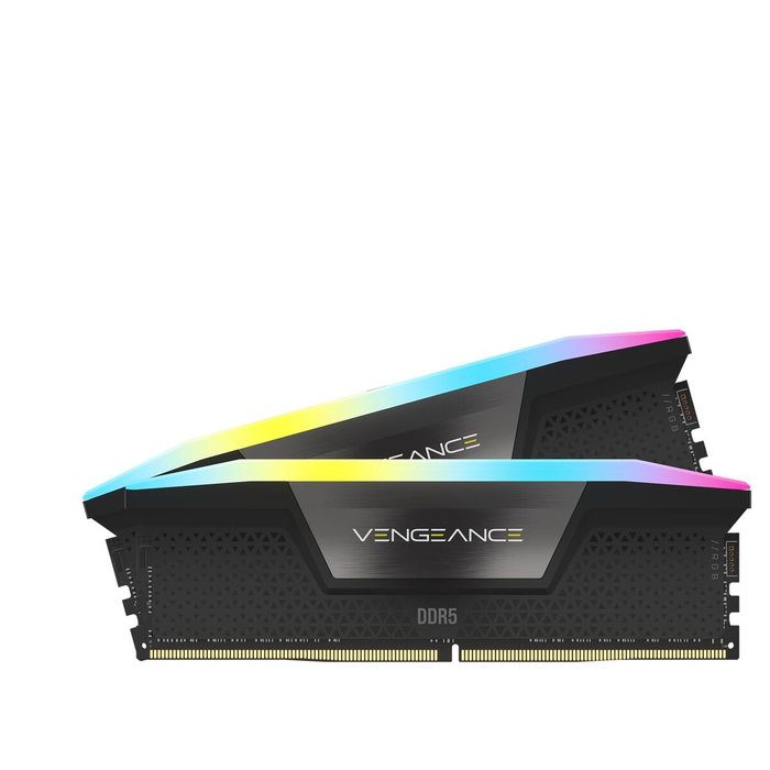 Mémoire RAM Corsair VENGEANCE RGB CMH32GX5M2B6000C38 32 GB DDR5 SDRAM DDR5 6000 MHz Mémoire RAM Corsair VENGEANCE RGB CMH32GX5M2B6000C38 32 GB DDR5 SDRAM DDR5 6000 MHz