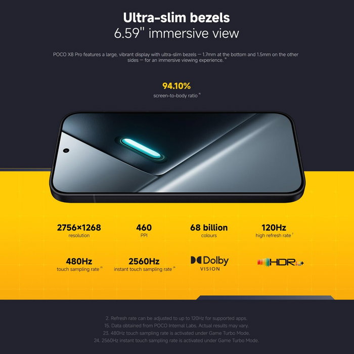 Smartphone Xiaomi X8 PRO 6,59" Octa Core Mediatek Dimensity 8500 8 GB RAM 256 GB Blanc