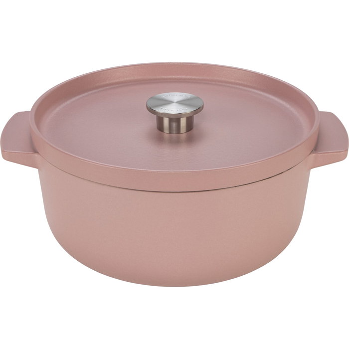 KitchenAid Rôtière en fonte avec couvercle 26 cm rose KitchenAid Rôtière en fonte avec couvercle 26 cm rose