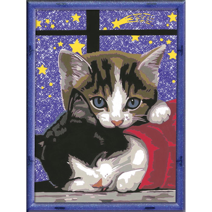 Ravensburger Tableau à Peindre par Numéros Classic Gatitos 23707 - Jeu Créatif pour Enfants Dès 9 Ans