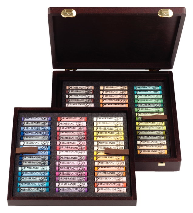 Rembrandt Set pastels tendres Portrait Professional, 90 unités, boîte en bois Rembrandt Set pastels tendres Portrait Professional, 90 unités, boîte en bois