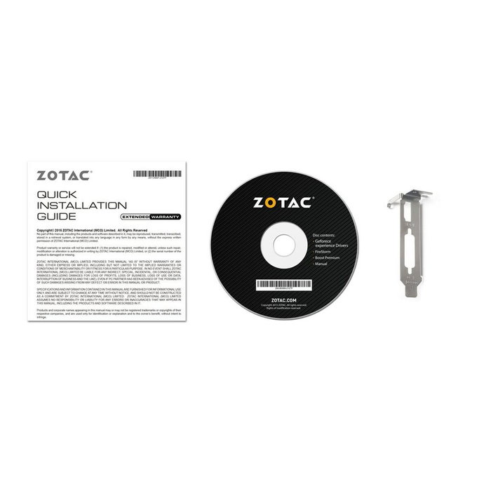 Zotac NVIDIA GeForce GT 1030 2 GB GDDR5 ZT-P10300A-10L