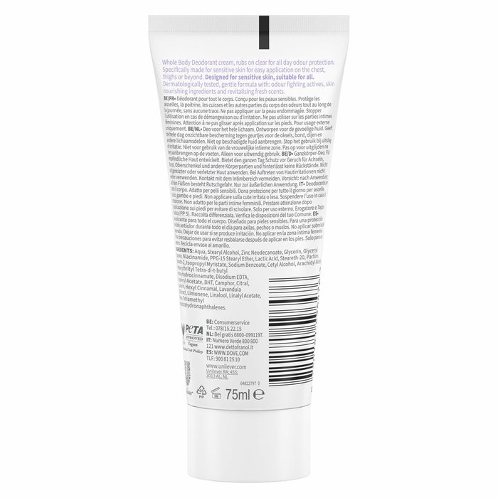Dove Déodorant en crème Lavande & Camomille 75 ml