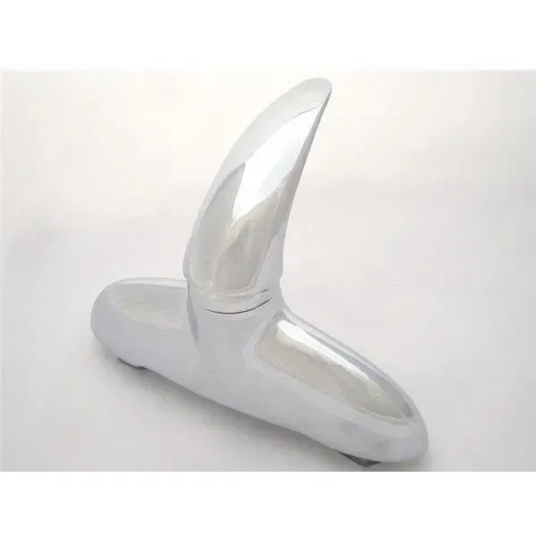 Edouard Rousseau Robinet Mélangeur de Cuisine Beverly, Style Rétro sans Douchette, Col de Cygne Gris Chromé, Économie d'Eau, Garantie 5 ans