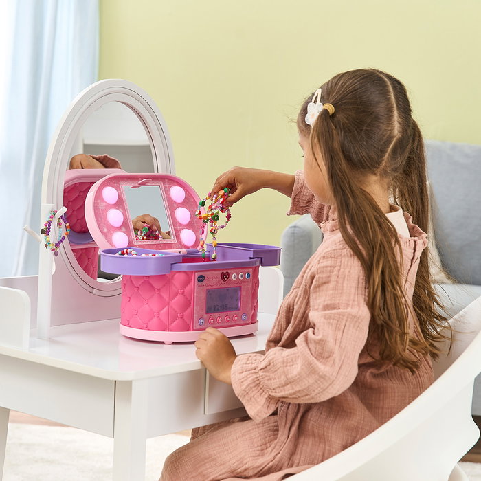 VTech Maletin Secreto Maquillaje 80-581822 - Coffret maquillage secret avec écran LCD, miroir LED, code et jeux éducatifs pour filles 5 ans et plus VTech Maletin Secreto Maquillaje 80-581822 - Coffret maquillage secret avec écran LCD, miroir LED, code et jeux éducatifs pour filles 5 ans et plus
