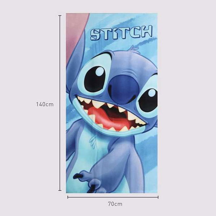 Serviette de plage Stitch Bleu 70 x 140 cm