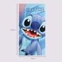 Serviette de plage Stitch Bleu 70 x 140 cm