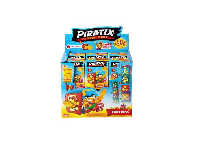 Magic Box - Piratix Golden Treasure - Forteresse pirate et coffre au trésor - Jeu de construction - À partir de 36 mois