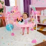 Disney Baby Minnie Siege Sauteur et Aire d'Éveil Évolutif Pivotant 360° avec 10 Jouets - Centre d'Activités Électroniques, Lumière, Sons - Cadeau Bébé