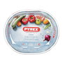 Pyrex Cook&Enjoy Plat Oval en Verre Borosilicaté Transparent 25x20x6 cm Résistant au Four
