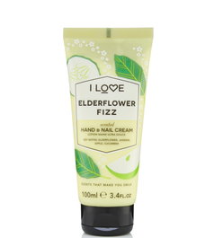 I Love Crème pour les mains et les ongles Fleur de sureau pétillant 100 ml