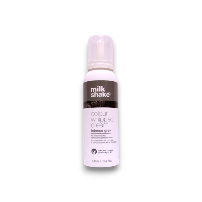 Milk Shake - Mousse Colorante sans Rinçage Colour Whipped Cream aux extraits de fruits bio - Intense Gray - 100 ml Milk Shake - Mousse Colorante sans Rinçage Colour Whipped Cream aux extraits de fruits bio - Intense Gray - 100 ml