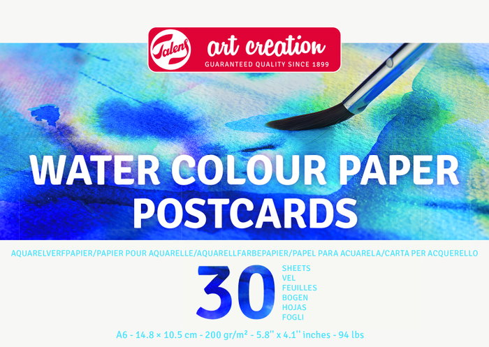 Talens Art Creation Papier à Aquarelle 10,5 x 14,8 cm 200 g, 30 feuilles