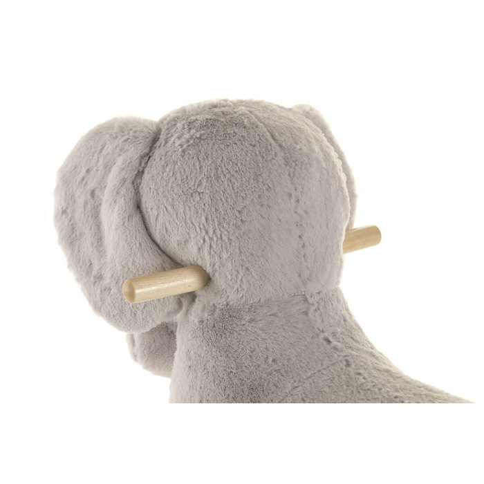 Home ESPRIT Fauteuil à Bascule Gris Naturel Eléphant