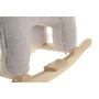 Home ESPRIT Fauteuil à Bascule Gris Naturel Eléphant