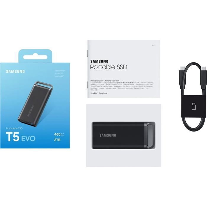 Disque Dur Externe Samsung T5 EVO 2,5" 2 TB SSD