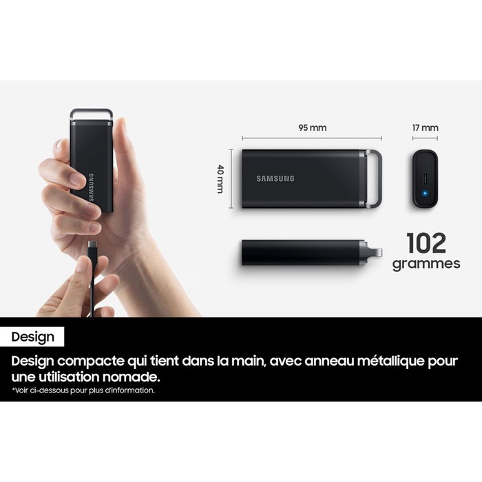 Disque Dur Externe Samsung T5 EVO 2,5" 2 TB SSD