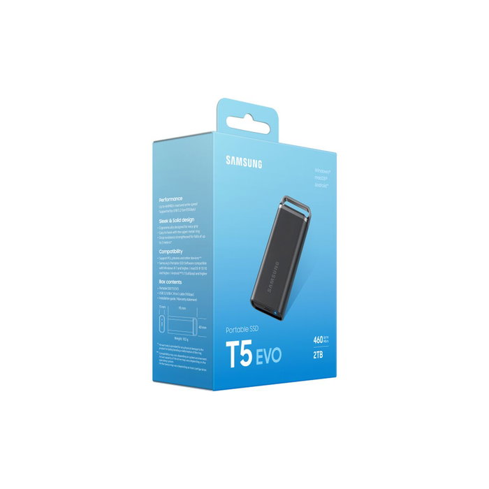 Disque Dur Externe Samsung T5 EVO 2,5" 2 TB SSD Disque Dur Externe Samsung T5 EVO 2,5" 2 TB SSD