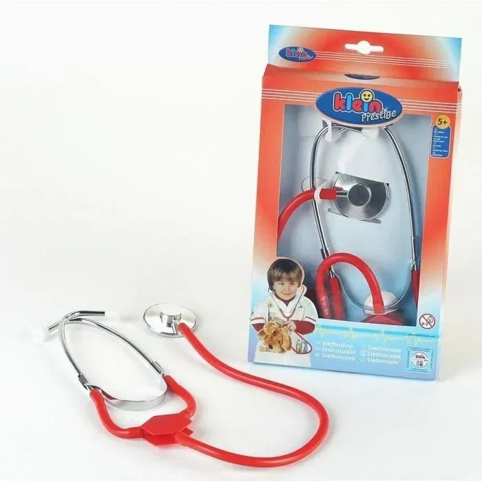 Klein - Stéthoscope pour enfants, en métal, avec amplification sonore des battements de coeur et des bruits de respiration - Jouet médical éducatif à partir de 5 ans
