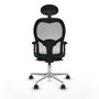 Piqueras y Crespo Chaise de Bureau 2D086N1 Blanc Vert pétrole