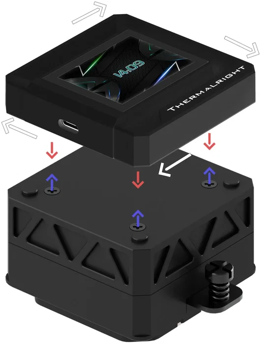 Thermalright Frozen Warframe 240 SE Watercooling AIO pour CPU avec Ventilateurs ARGB 120mm et Afficheur, Compatible Intel LGA1851/1700/1200/115X et AMD AM5/AM4, Noir