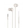 DAEWOO Écouteurs intra-auriculaires avec micro et contrôle du volume, jack 3,5 mm - blanc