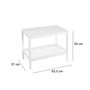 BigBuy Home Étagère de salle de bains Blanc 64 x 37 x 53 cm