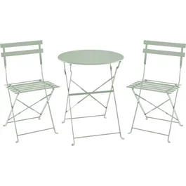 No Name Set bistrot ELORA - Ensemble repas de jardin 2 personnes, Vert