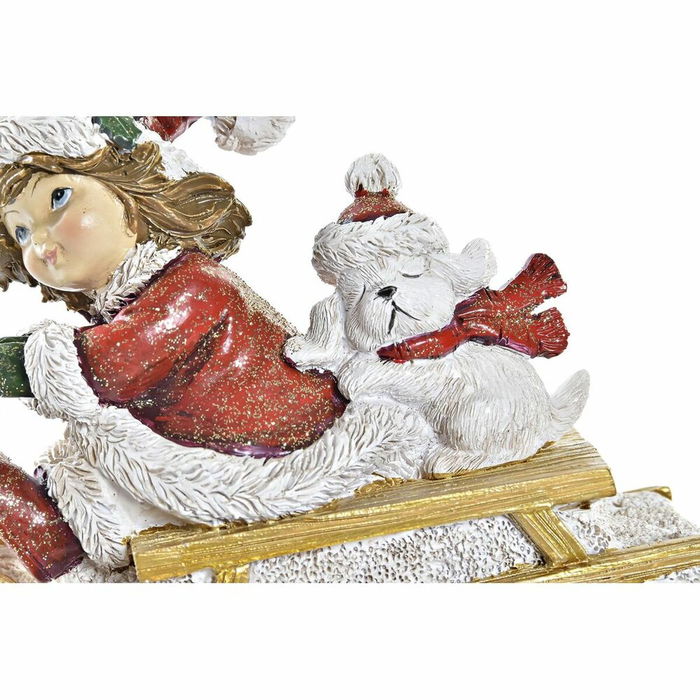 Décorations de Noël DKD Home Decor Résine (13 x 6 x 10,5 cm) (2 Unités)