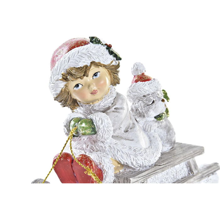 Décorations de Noël DKD Home Decor Résine (13 x 6 x 10,5 cm) (2 Unités)