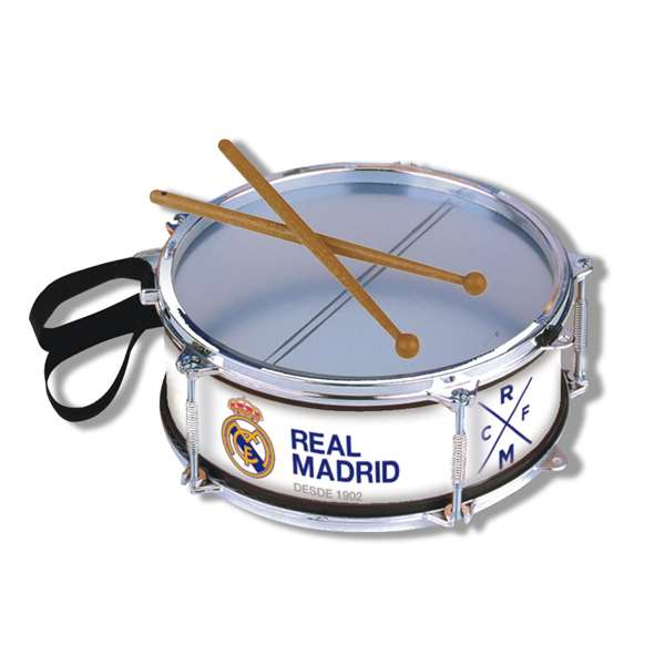 Reig Tambour Sounder Métallisé Real Madrid 25 cm de Diamètre Reig Tambour Sounder Métallisé Real Madrid 25 cm de Diamètre