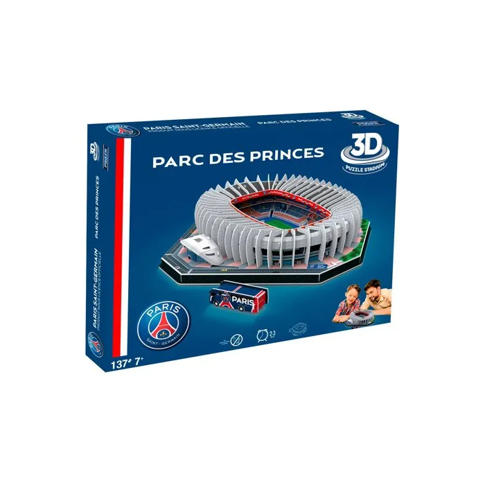 Megableu Puzzle 3D Stade Paris Saint-Germain PSG 111 pièces avec LED, construction et décoration, à partir de 7 ans, en français