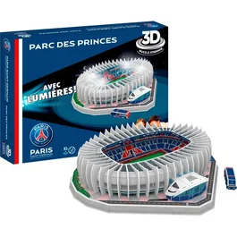 Megableu Puzzle 3D Stade Paris Saint-Germain PSG 111 pièces avec LED, construction et décoration, à partir de 7 ans, en français