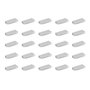 Emuca Lot de 25 poignées pour meubles Picanya, L45mm, entraxe 32mm, Aluminium, Anodisé mat