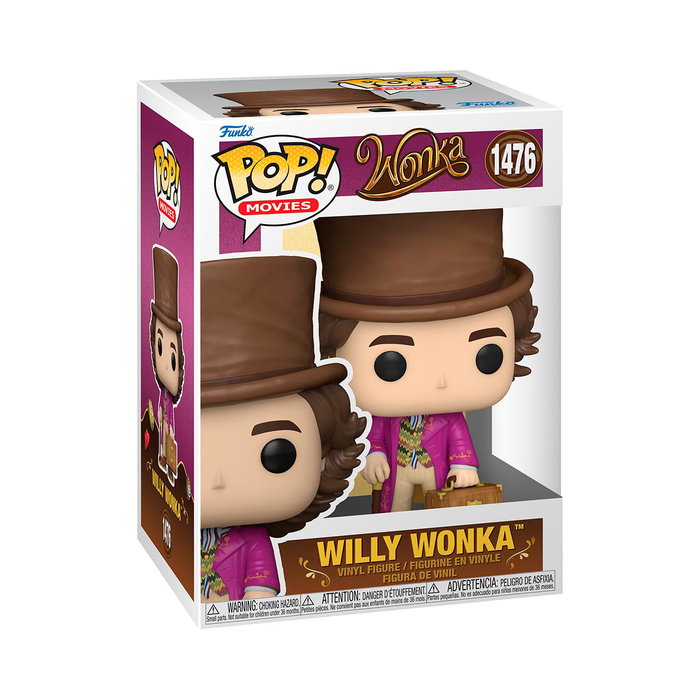 Funko Pop! Figurine à collectionner Willy Wonka - Film Charlie et la Chocolaterie - Emballage Multilingue - Age Recommandé : +3 ans - Réf. 68087