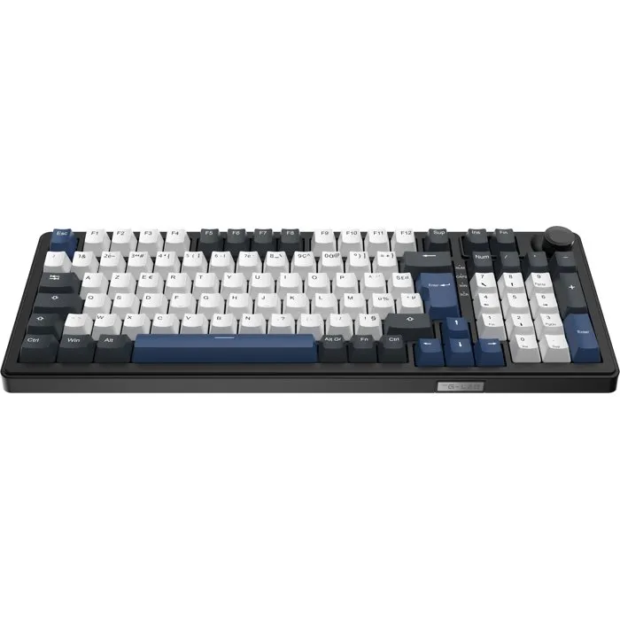 The G-Lab KEYZ Elite 400 HE Clavier gamer magnétique 96% AZERTY RGB - Switchs Hall Effect - PBT double injection - Noir et bleu The G-Lab KEYZ Elite 400 HE Clavier gamer magnétique 96% AZERTY RGB - Switchs Hall Effect - PBT double injection - Noir et bleu