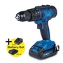 Scheppach BC-DD60-X - Perceuse-visseuse à percussion sans fil Brushless 20V - 60 Nm - Mandrin 13 mm - Batterie 2Ah et chargeur 2.4A inclus
