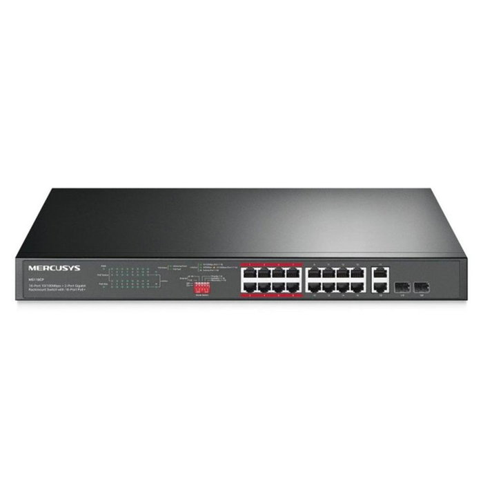 Mercusys MS118CP Switch Non Géré 18 Ports 16 PoE+ 2 Gigabit SFP Rack 1U Mercusys MS118CP Switch Non Géré 18 Ports 16 PoE+ 2 Gigabit SFP Rack 1U