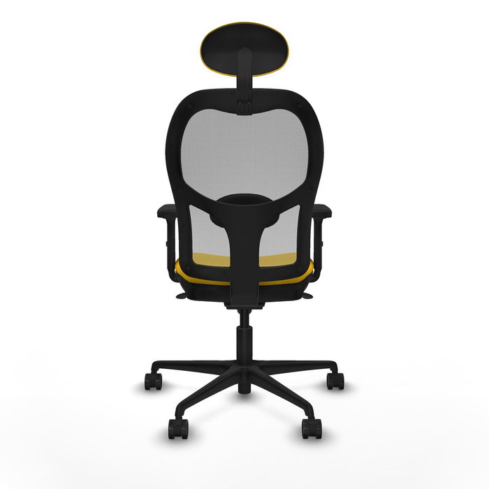 Piqueras y Crespo 2D036N1 Chaise de Bureau avec Appui-tête Jaune