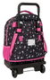 Safta Kuromi - Sac à dos à roulettes compact et amovible, grand modèle, dimensions 33x45x22 cm, pour enfants à partir de 3 ans