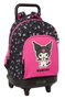 Safta Kuromi - Sac à dos à roulettes compact et amovible, grand modèle, dimensions 33x45x22 cm, pour enfants à partir de 3 ans