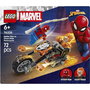 Lego Marvel Jouet de Construction 76335 Spider-Man et sa Moto contre Ghost Rider - Set Super-Héros pour Enfants Garçons Filles 6 ans et plus