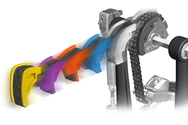 PEARL Eliminator Redline Pédale Double de Grosse Caisse Gauche - Chaîne