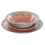 Home ESPRIT Assiettes ESPRIT Rose Grès 18 Pièces 27 x 27 x 2 cm