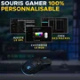 The G-Lab Souris Gamer Kult-Oxygen - Filaire - RGB - 12800 DPI - Ultra-légère - Noir - Compatible PC et PlayStation