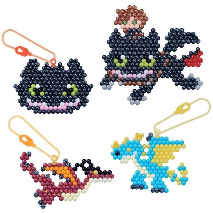 Aquabeads Kit Dragons avec 800 perles et porte-clés Aquabeads Kit Dragons avec 800 perles et porte-clés