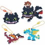 Aquabeads Kit Dragons avec 800 perles et porte-clés