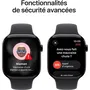 Apple Watch Series 11 GPS - Boîtier 46mm en aluminium Noir Sideral - Bracelet Sport Noir S/M