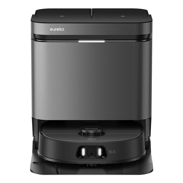 Eureka J15 Pro Ultra Robot Aspirateur 16 200 Pa, Eau Chaude 75°C, FlexiMop, Noir